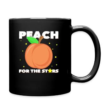 Peach pun - Full Colour Mug - black - Right
