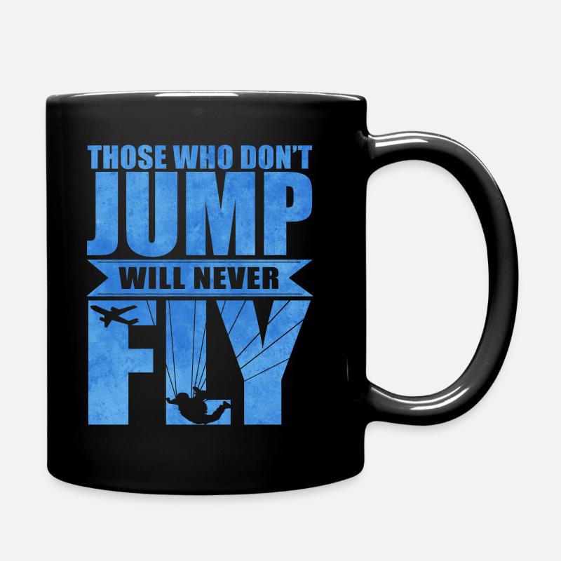 Skydiving - Full Colour Mug - black