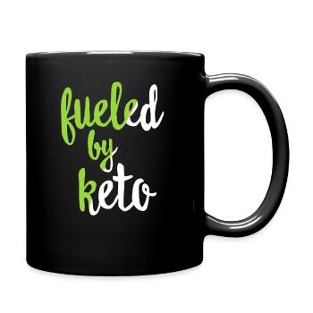 Keto Lifestyle - Funny Keto Shirt - Ketosis Diet Ketones - Full Colour Mug - black - Right