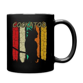 cockatoo - Full Colour Mug - black - Right