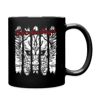 Chinesischer Drache - Tasse einfarbig - Schwarz - Rechts