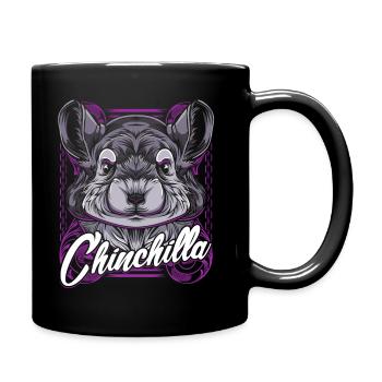 Chinchilla - Tasse einfarbig - Schwarz - Rechts