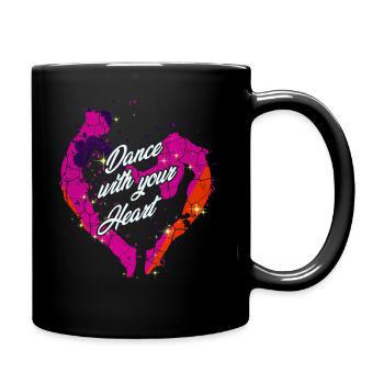Tanzen - Tasse einfarbig - Schwarz - Rechts