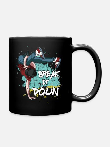 Breakdance - Tasse einfarbig - Schwarz