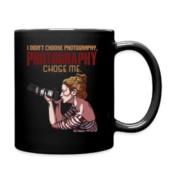 taking photos - Full Colour Mug - black - Right