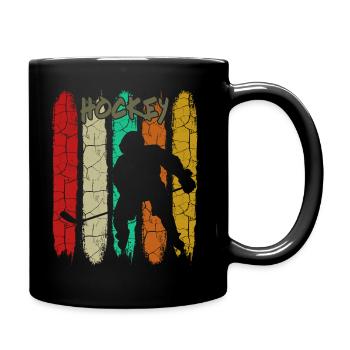 Eishockey - Tasse einfarbig - Schwarz - Rechts