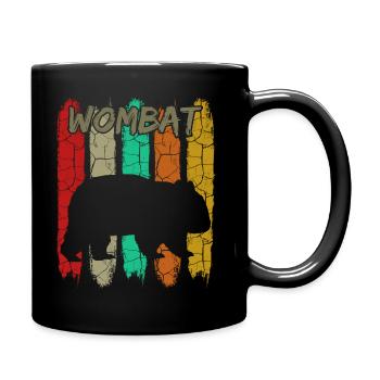 Wombat - Tasse einfarbig - Schwarz - Rechts