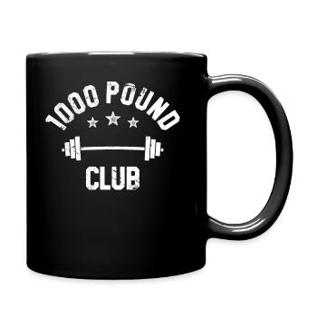 Retro Vintage Club-T-Shirt mit 1000 Pfund, - Tasse einfarbig - Schwarz - Rechts