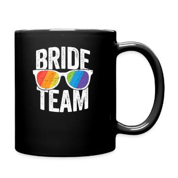 Bachelorette Party de l'équipe de la mariée CHEMISE LGBT Pride - Mug uni - noir - Droite