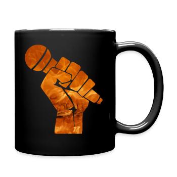 Révolution Microphone Arts Martiaux Idée Cadeau Feu - Mug uni - noir - Droite