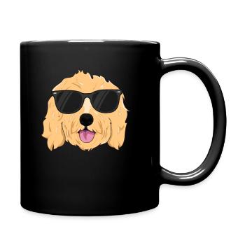 Cool Goldendoodle TShirt Boys Girls Goldendoodle - Full Colour Mug - black - Right