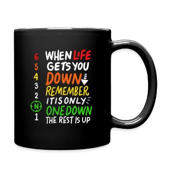 Cadeau drôle de conducteur de motocycliste de motard - Mug uni - noir - Droite