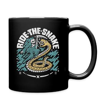 ride the snake - Mug uni - noir - Droite