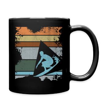 Surfer - Tasse einfarbig - Schwarz - Rechts