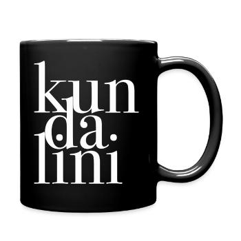 Kundalini Yoga Text - Tasse einfarbig - Schwarz - Rechts