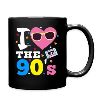 I love the 90's - Full Colour Mug - black - Right