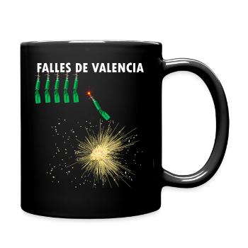 Pyro fireworks Falles de Valencia Traca - Full Colour Mug - black - Right
