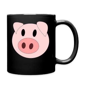 C’est un porc. - Mug uni - noir - Droite