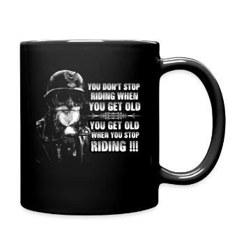 Chemise cool pour les motards / motocyclistes - Mug uni - noir - Droite