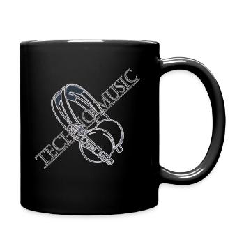 Techno Music - Full Colour Mug - black - Right
