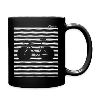 CYCLIST | Fahrrad Rennen Rennrad Radsport Geschenk - Tasse einfarbig - Schwarz - Rechts