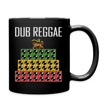 Dub Reggae Soundsystem Stack - Tasse einfarbig - Schwarz - Rechts