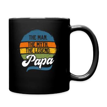 L'homme Le mythe La légende Papa - Mug uni - noir - Droite
