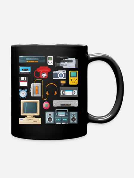 Appareils Retro 90 - Mug uni - noir