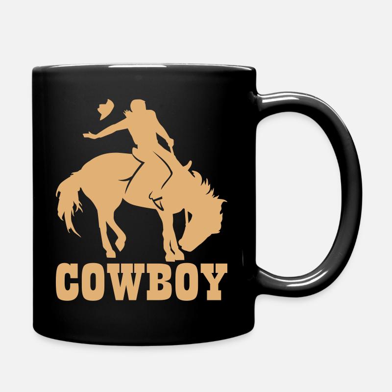 Cowboy - Mug uni - noir