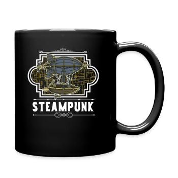 Steampunk Zepellin - Full Colour Mug - black - Right