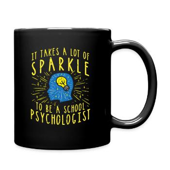 Schul Psychologe Schüler Therapeut Schultherapeut - Tasse einfarbig - Schwarz - Rechts