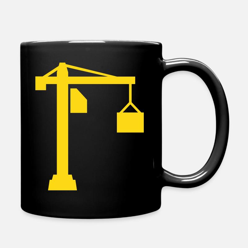 Kran - Tasse einfarbig - Schwarz