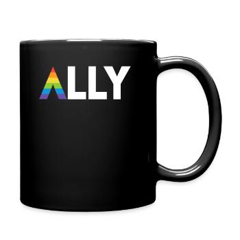 LGBT Ally TShirt March Rally Gay Lesbienne LGBT - Mug uni - noir - Droite