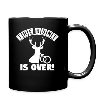 La chasse est finie bientôt! marier - Mug uni - noir - Droite