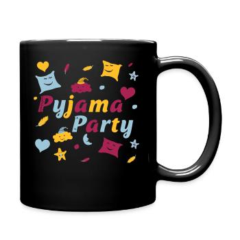 Soirée pyjama pour une soirée entre filles amusante - Mug uni - noir - Droite