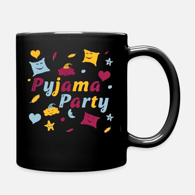 Soirée pyjama pour une soirée entre filles amusante - Mug uni - noir