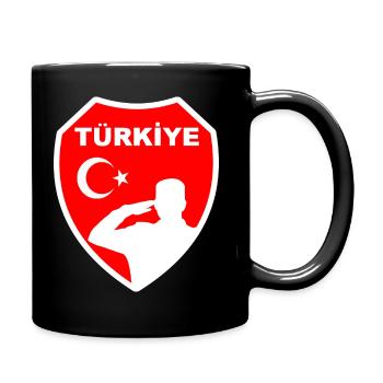 Turkey Türkiye Turquie Soldats Fierté Honneur Deuil - Mug uni - noir - Droite