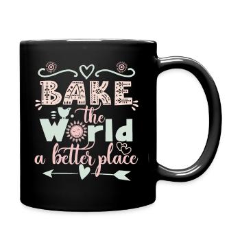 Bake the World a better place - Full Colour Mug - black - Right