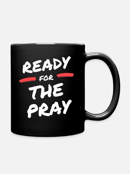 Prêt pour la prière / prêt pour la prière - Mug uni - noir