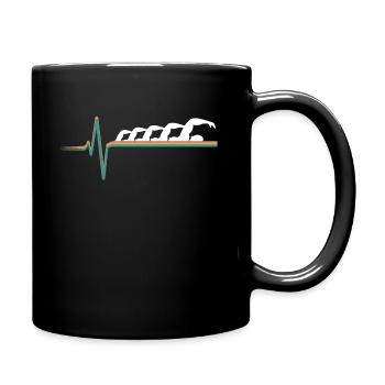 Schwimmen- Shirt Schwimmreifen Pool Wasser Geschen - Tasse einfarbig - Schwarz - Rechts