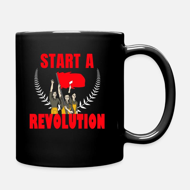 Start a Revolution Kommunismus - Tasse einfarbig - Schwarz