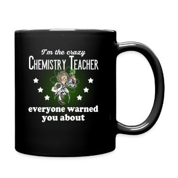 Crazy chemistry teacher - Full Colour Mug - black - Right