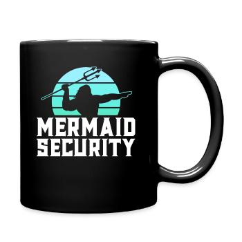 Chemise de sécurité Sirène Hommes Garçons Nageur Poséidon - Mug uni - noir - Droite