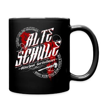 Gerüstbauer Shirt bedruckt in top Markenqualität - Tasse einfarbig - Schwarz - Rechts