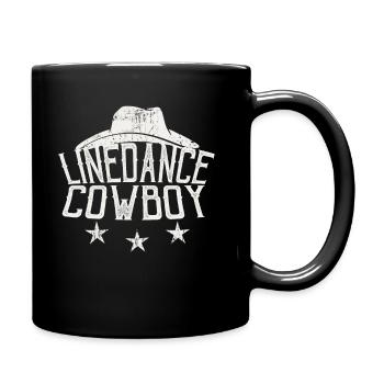 Linedance Cowboy Linedancer Gift - Full Colour Mug - black - Right