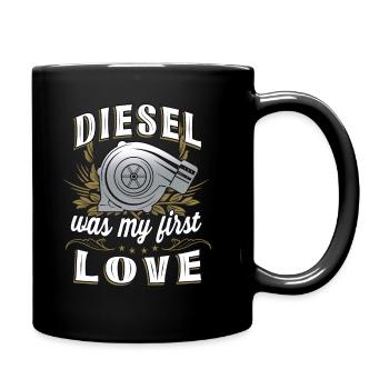 Diesel était mon premier amour - Mug uni - noir - Droite