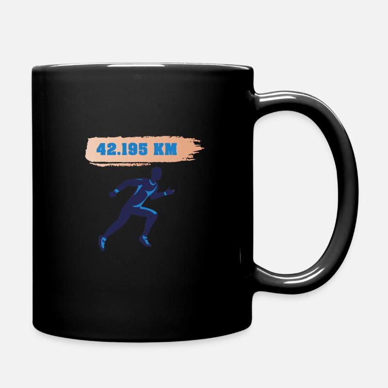 Marathon Läufer Running Finisher 42.195 KM ORANGE - Mug uni - noir