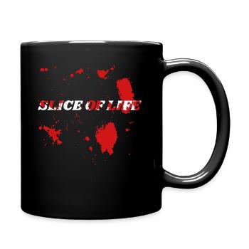 Stück Leben - Tasse einfarbig - Schwarz - Rechts