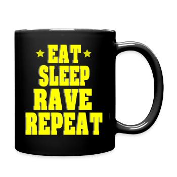 EAT SLEEP Rave - Full Colour Mug - black - Right