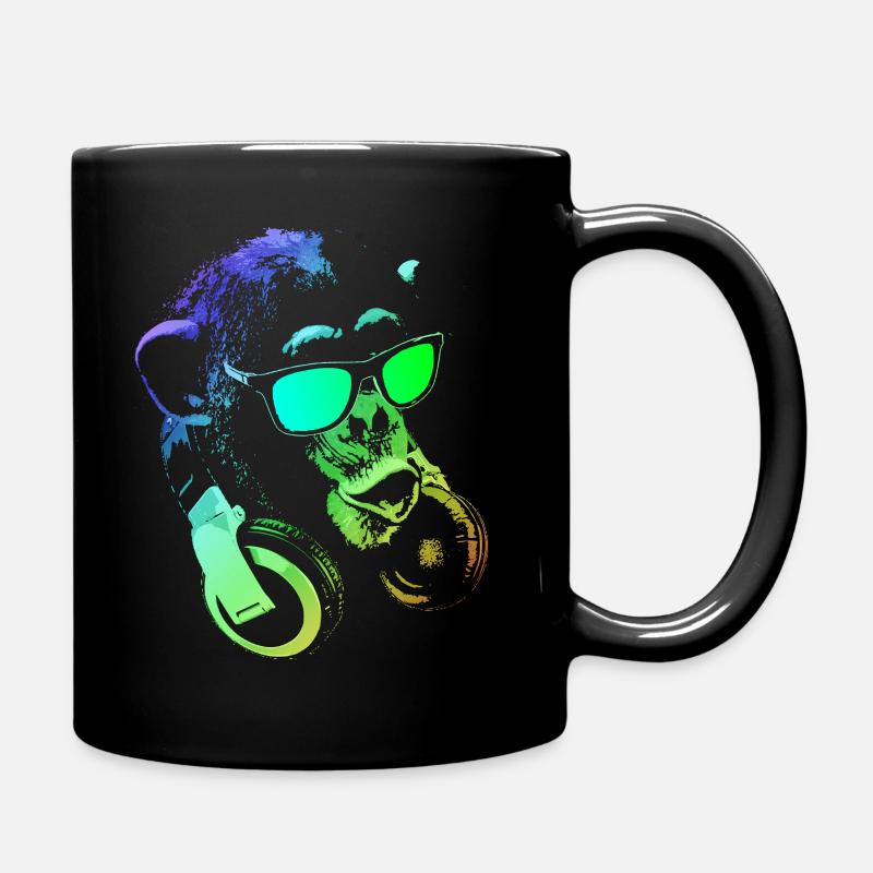 singe DJ - Mug uni - noir